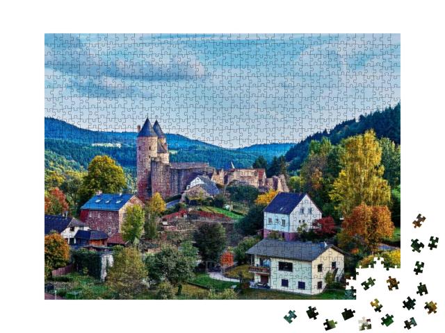 Bertradaburg in Germany... Jigsaw Puzzle with 1000 pieces