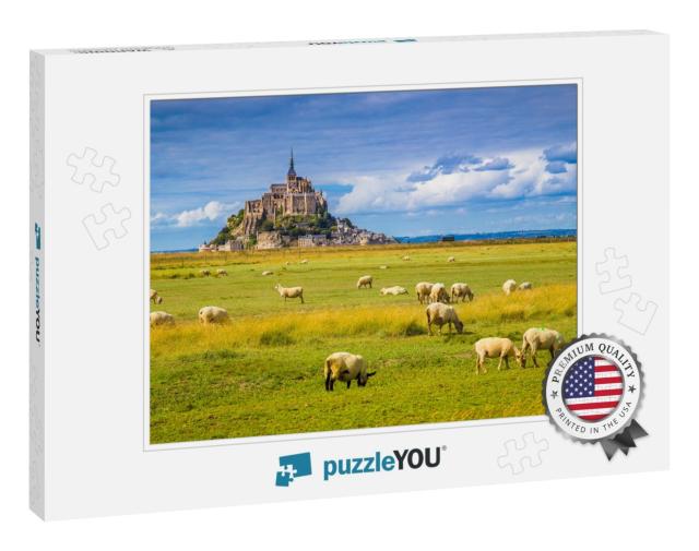 Beautiful View of Famous Historic Le Mont Saint-Michel Ti... Jigsaw Puzzle