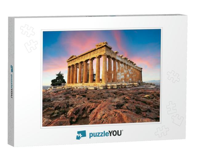 Parthenon on Acropolis, Athens, Greece. Nobody... Jigsaw Puzzle