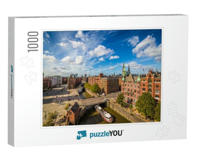 Unesco World Cultural Heritage Speicherstadt in Hamburg -... Jigsaw Puzzle with 1000 pieces