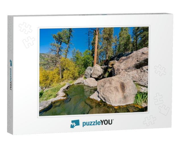 Beautiful Landscape of Spence Hot Springs At New Mexico... Jigsaw Puzzle