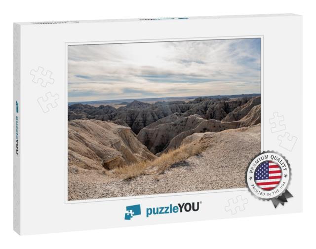 Badlands National Park on a Sunny Day in the State of Sou... Jigsaw Puzzle