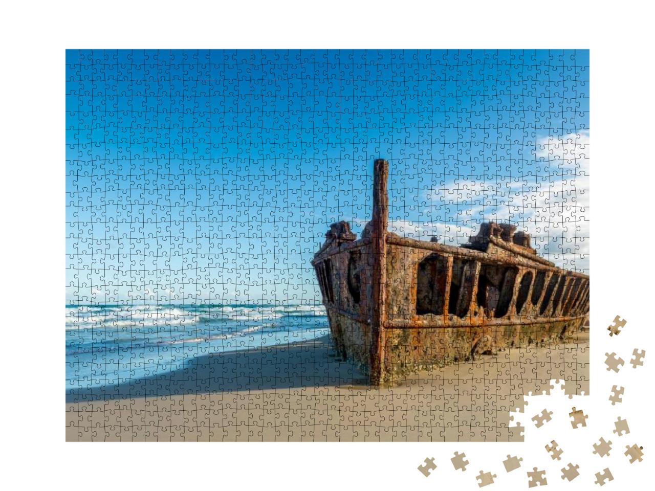 Historic Ss Maheno Wreck, Fraser Island - Australia... Jigsaw Puzzle with 1000 pieces