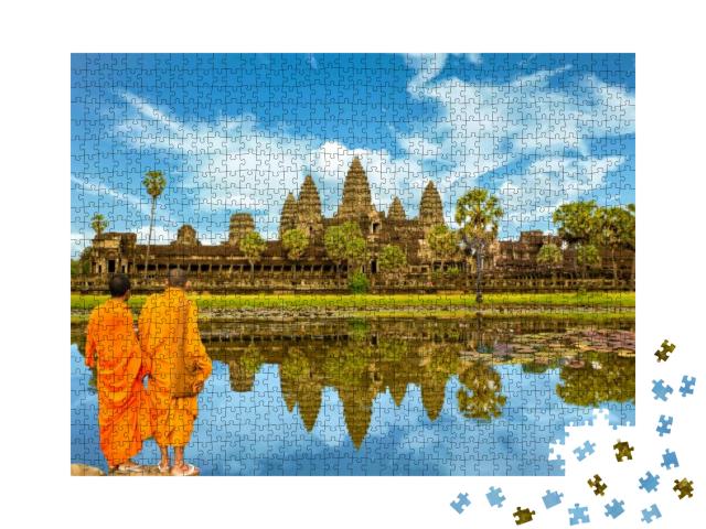 Angkor Wat is a Temple Complex in Cambodia & the Largest... Jigsaw Puzzle with 1000 pieces