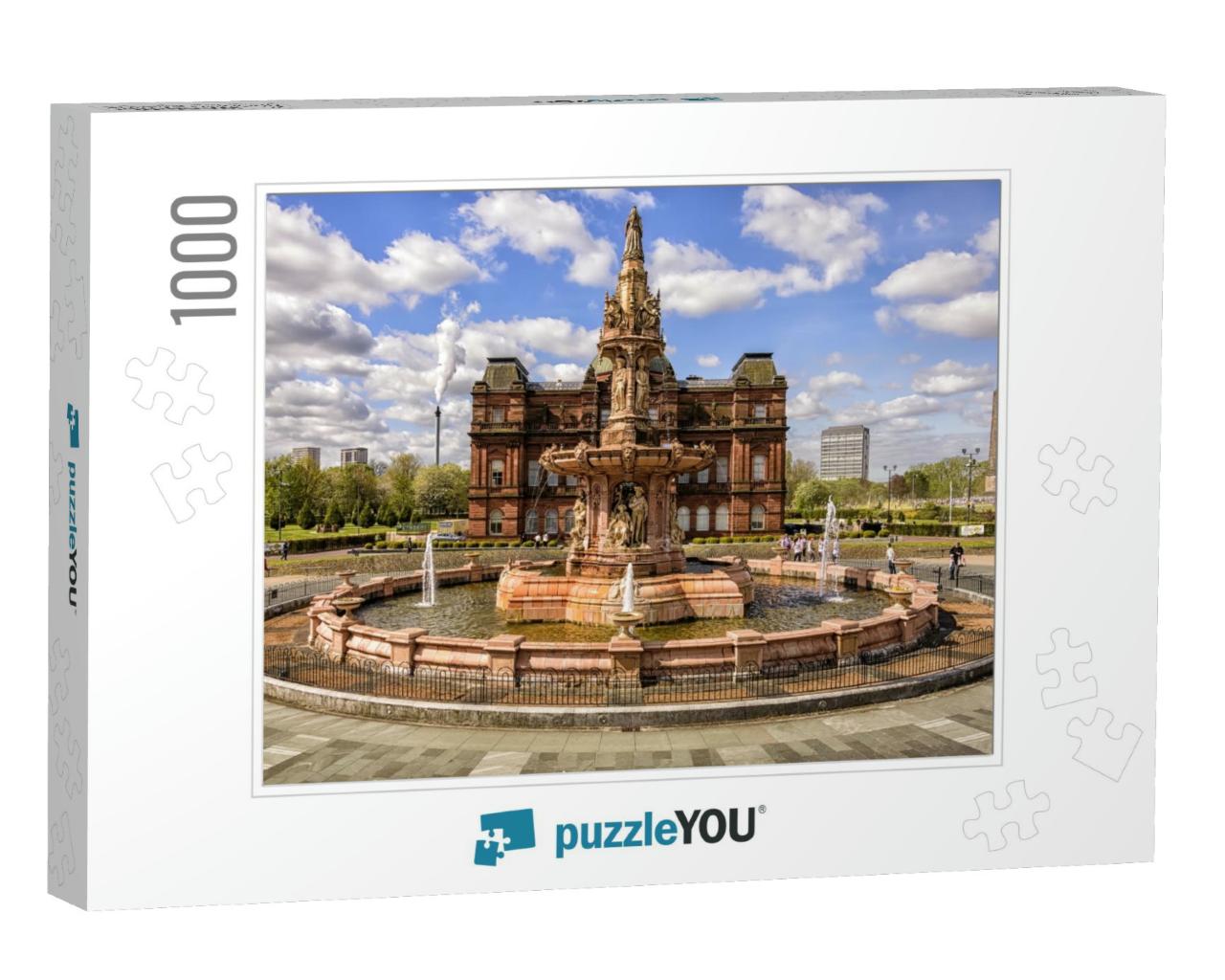 Glasgow Doulton Fountain, the Peoples Palace... Jigsaw Puzzle with 1000 pieces