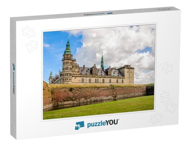 Panoramic View to the Bricks Wall Around Kronborg Castle... Jigsaw Puzzle