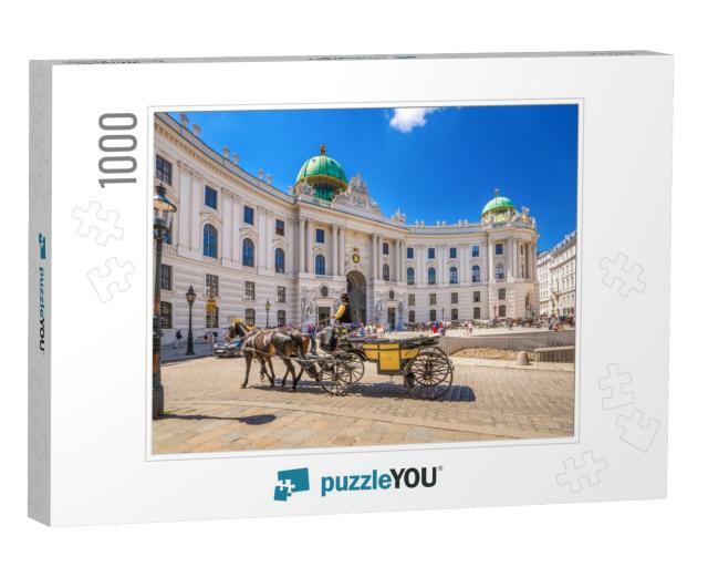 Fiacre, Hofburg, Vienna... Jigsaw Puzzle with 1000 pieces
