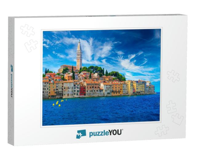 Wonderful Romantic Old Town At Adriatic Sea. Boats & Yach... Jigsaw Puzzle