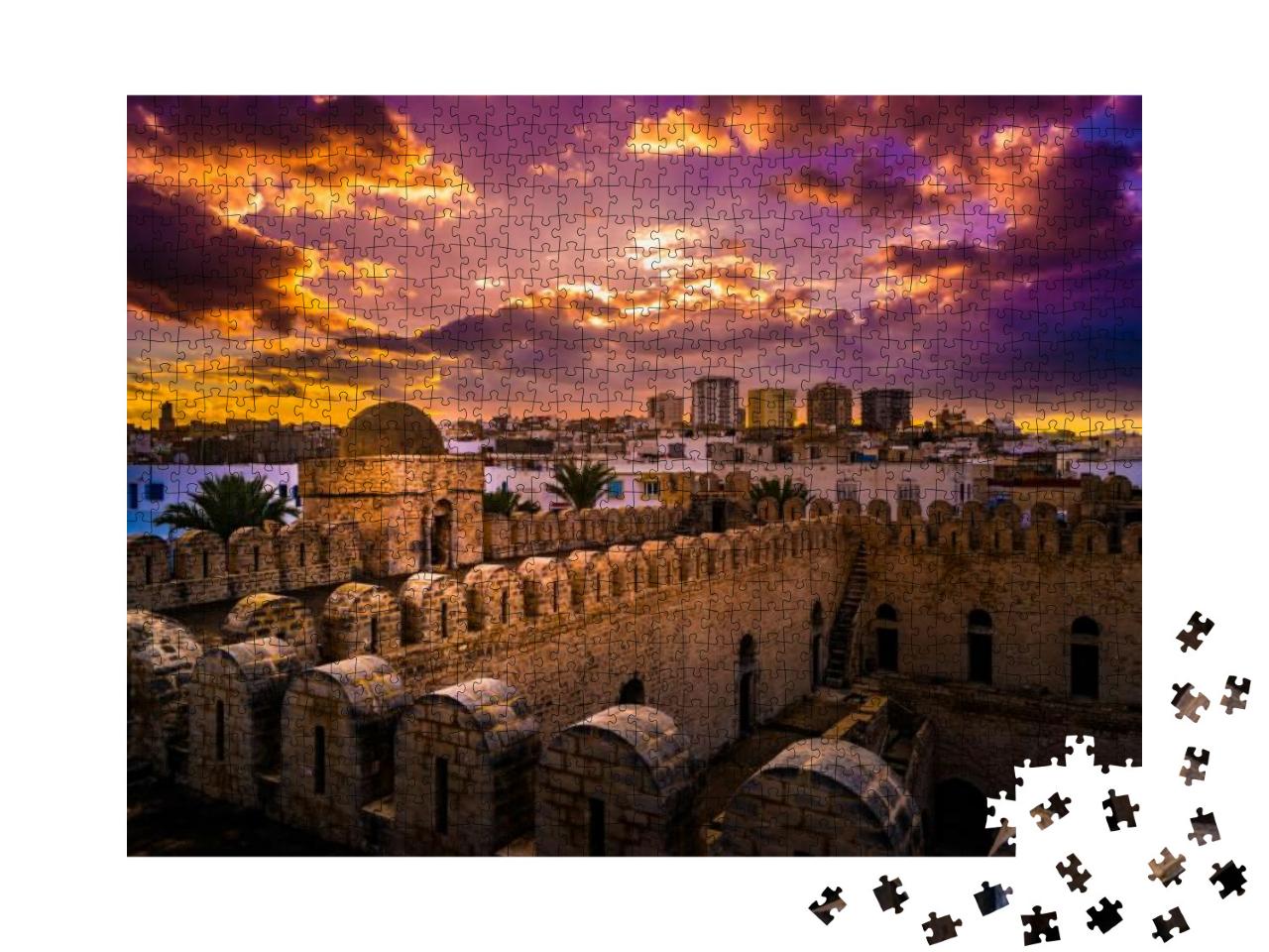 View from the Walls of the Fortress of Ribat of Sousse in... Jigsaw Puzzle with 1000 pieces