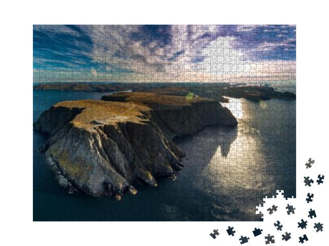 Aerial View of Nordkapp North Cape in the Extreme Part of... Jigsaw Puzzle with 1000 pieces