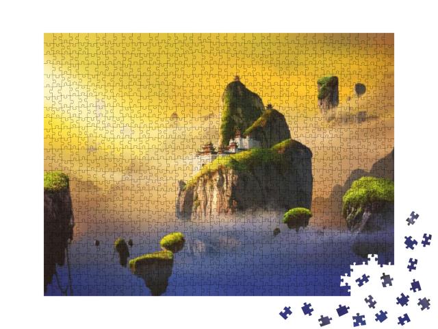 Chinese Style Fantasy Scenes... Jigsaw Puzzle with 1000 pieces