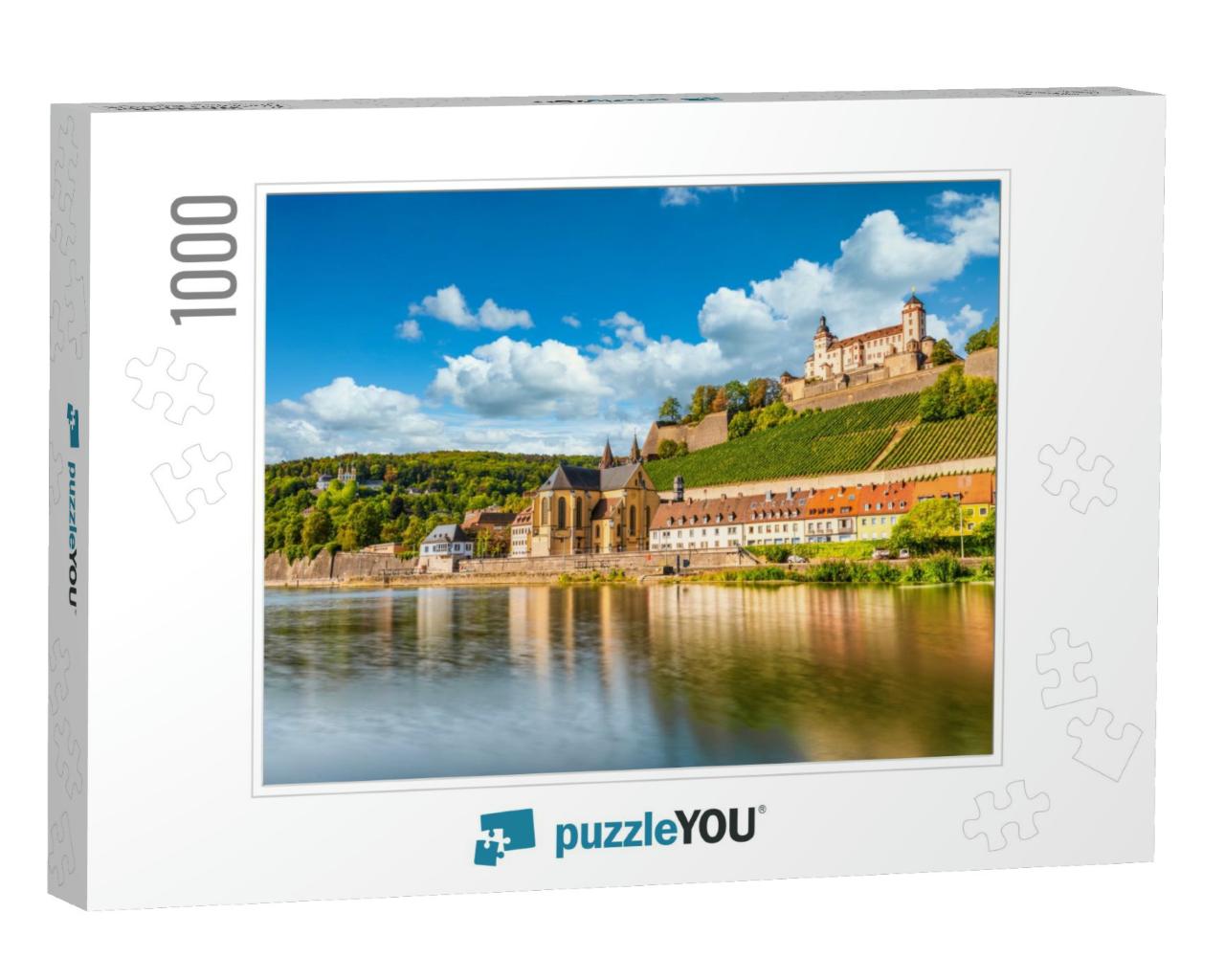 Marienberg Fortress Near He River Main in Wurzburg, Bavar... Jigsaw Puzzle with 1000 pieces