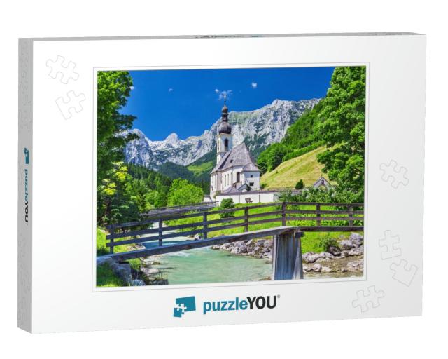 Scenic Mountain Landscape in the Bavarian Alps & Famous P... Jigsaw Puzzle