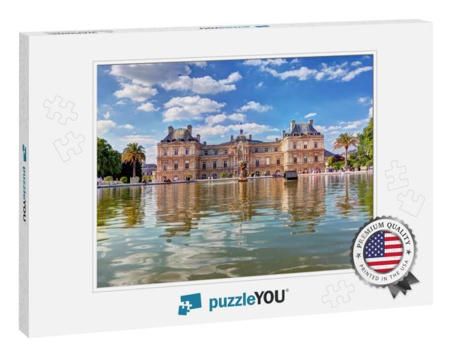The Luxembourg Palace in the Jardin Du Luxembourg or Luxe... Jigsaw Puzzle