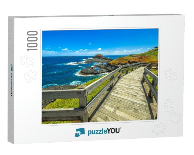 The Boardwalks Outside the Nobbies Center Overlook Seal R... Jigsaw Puzzle with 1000 pieces
