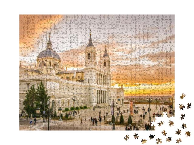The Almaden Cathedral is the Cathedral of Madrid, Spain &... Jigsaw Puzzle with 1000 pieces