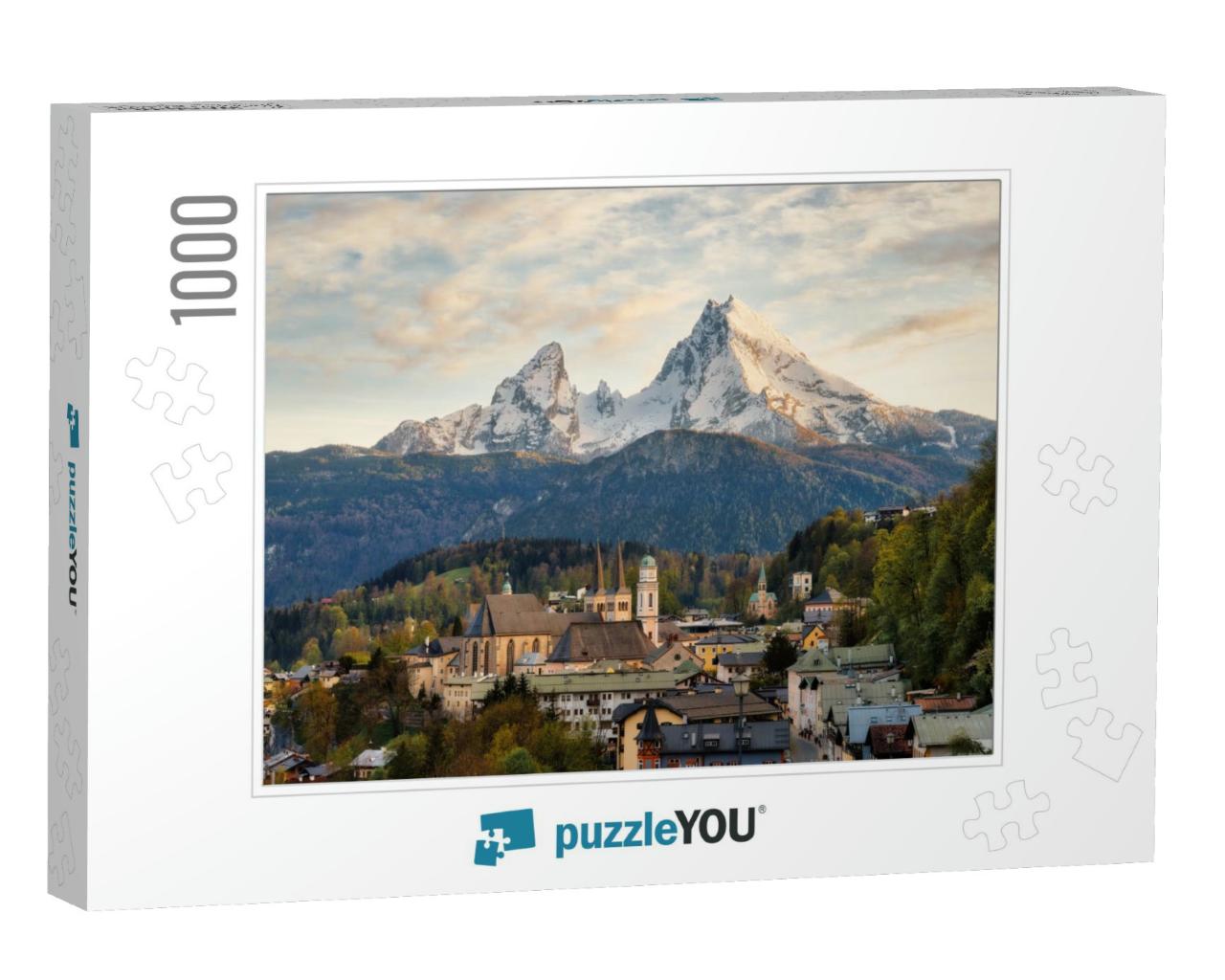 Berchtesgaden in Front of Watzmann Mountain in the German... Jigsaw Puzzle with 1000 pieces