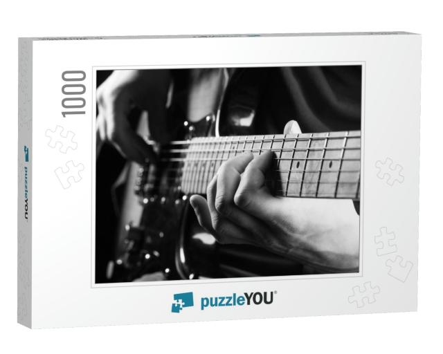 Music Concept. Guitar Acoustic. Play the Guitar. Live Mus... Jigsaw Puzzle with 1000 pieces