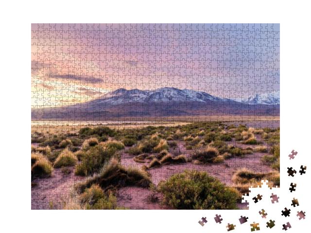 A Brilliant Sunset At Laguna Hedionda, Part of Eduardo Av... Jigsaw Puzzle with 1000 pieces