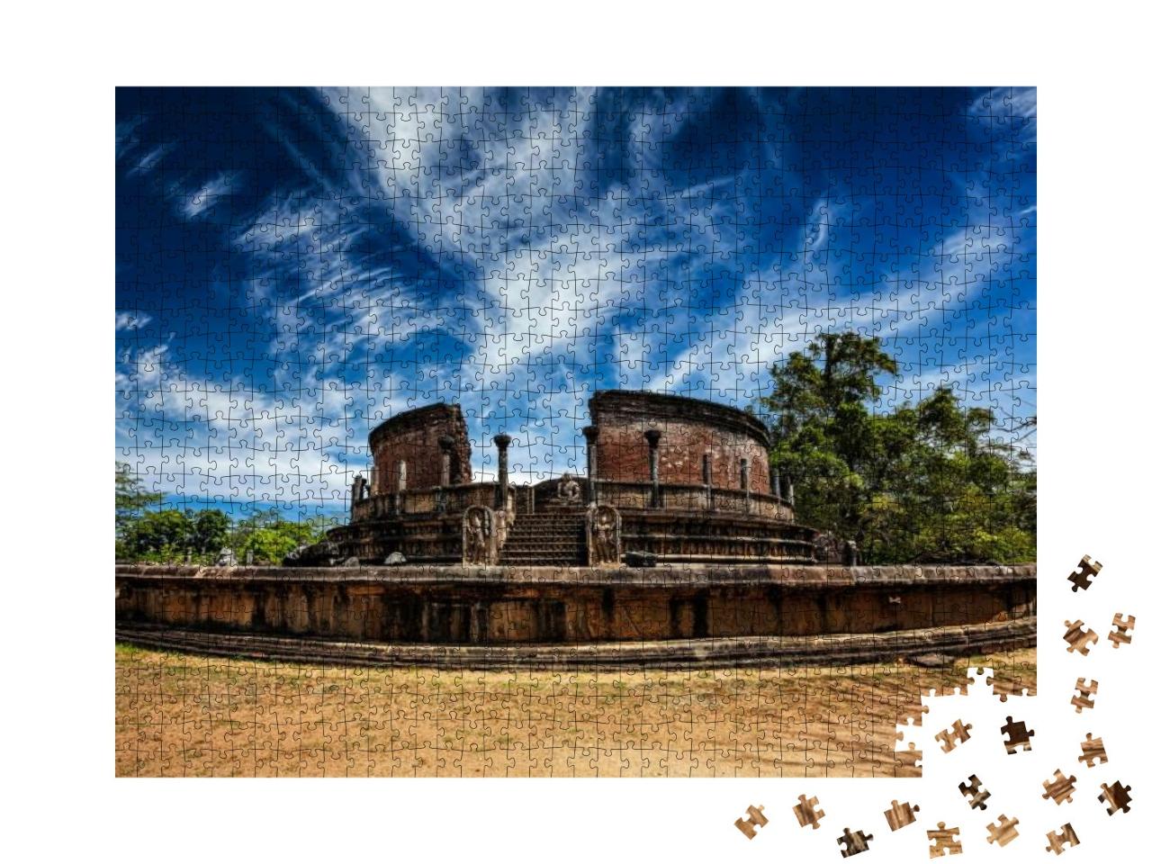 Ancient Vatadage Buddhist Stupa in Pollonnaruwa, Sri Lank... Jigsaw Puzzle with 1000 pieces