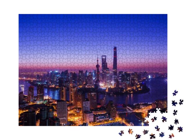 Shanghai Skyline... Jigsaw Puzzle with 1000 pieces