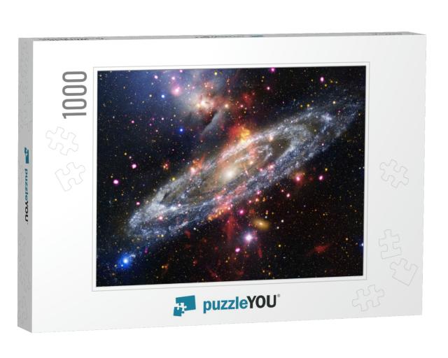 Nebulae & Stars in Deep Space. Cosmic Art, Science Fictio... Jigsaw Puzzle with 1000 pieces