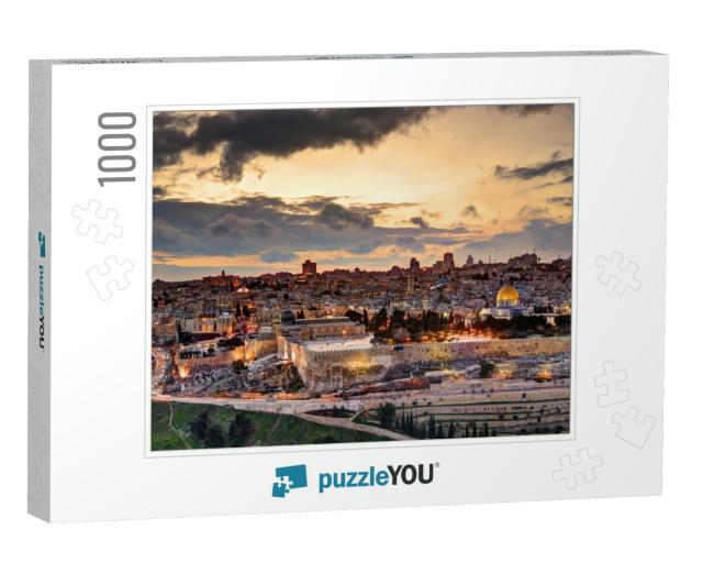 Jerusalem, Israel Old City Skyline... Jigsaw Puzzle with 1000 pieces