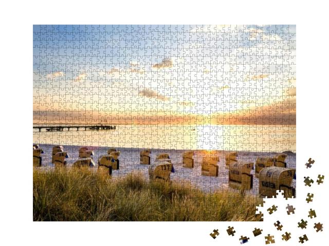 Beach in Scharbeutz, Baltic Sea, Germany... Jigsaw Puzzle with 1000 pieces