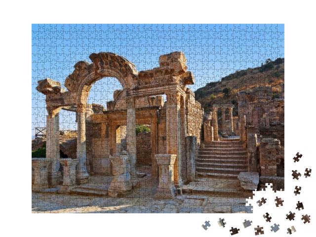 Ancient Ruins in Ephesus Turkey - Archeology Background... Jigsaw Puzzle with 1000 pieces