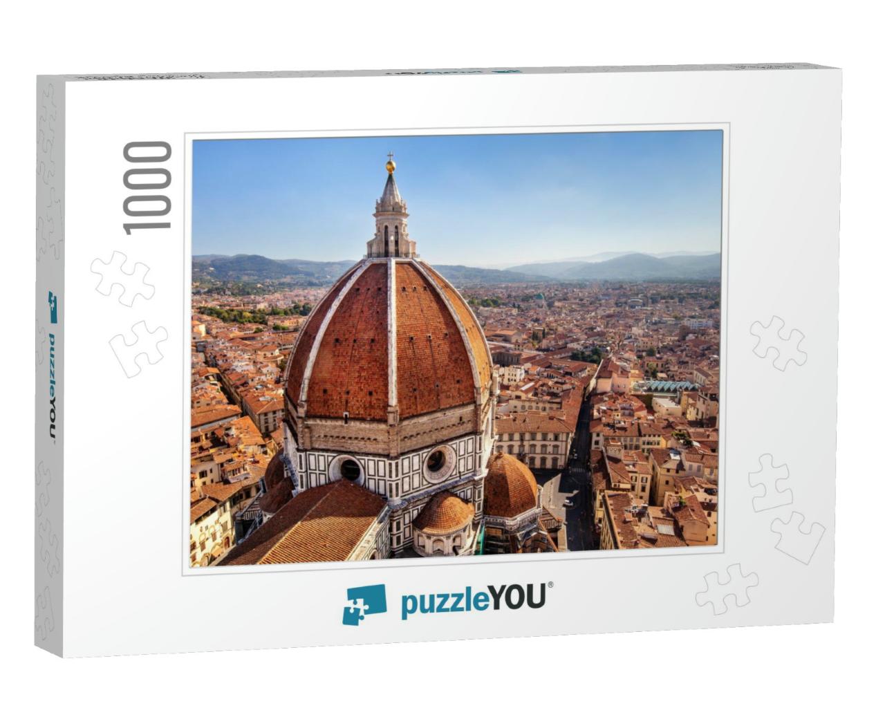View of the Cathedral Santa Maria Del Fiore in Florence... Jigsaw Puzzle with 1000 pieces