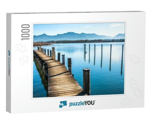 Scenery At Lake Chiemsee - Bavaria - Germany... Jigsaw Puzzle with 1000 pieces