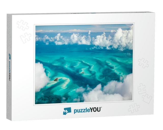 Beautiful View of Bahamas Islands from Above... Jigsaw Puzzle