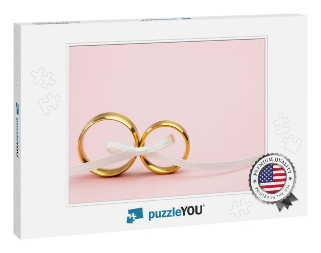 Elegant Wedding or Engagement Background - Pair Of... Jigsaw Puzzle