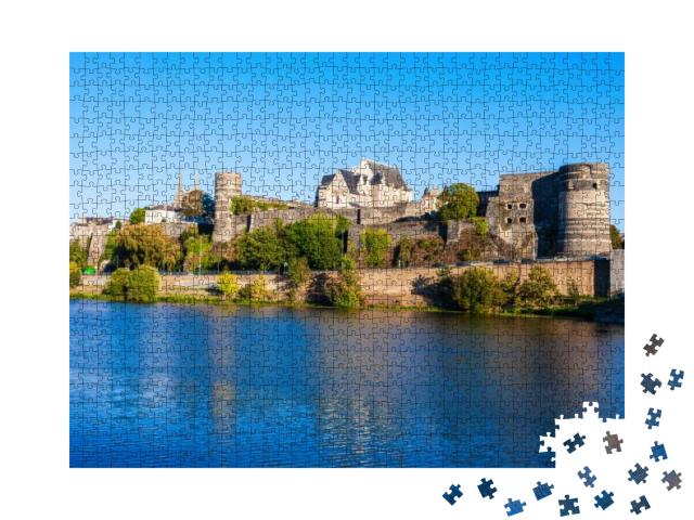 Chateau Angers is a Castle in Angers City in Loire Valley... Jigsaw Puzzle with 1000 pieces