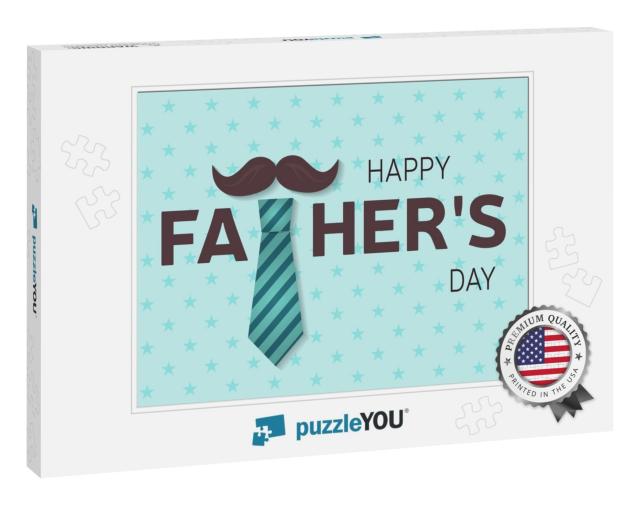 Colorful Vivid Funny Lovely Fathers Day Greeting... Jigsaw Puzzle
