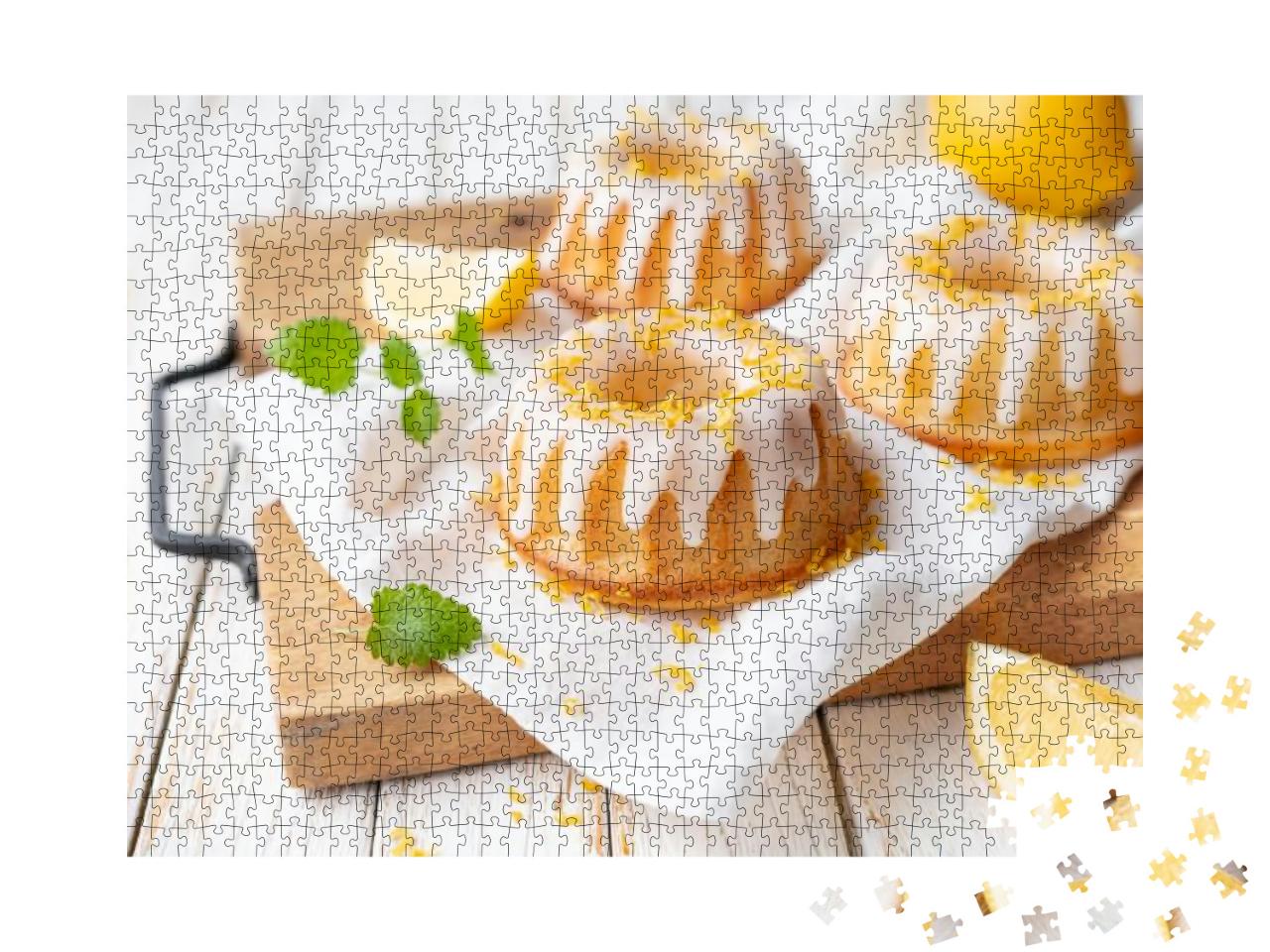 Tangy Mini Lemon Bundt Cakes Topped with Lemon Glaze... Jigsaw Puzzle with 1000 pieces