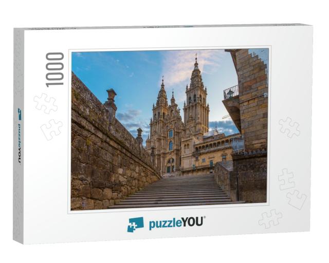 Santiago De Compostela Cathedral, Galicia, Spain in the M... Jigsaw Puzzle with 1000 pieces