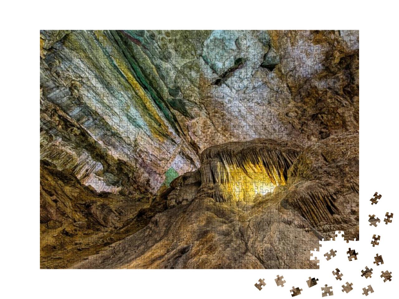 Whales Mouth Formation in Carlsbad Caverns National Park... Jigsaw Puzzle with 1000 pieces