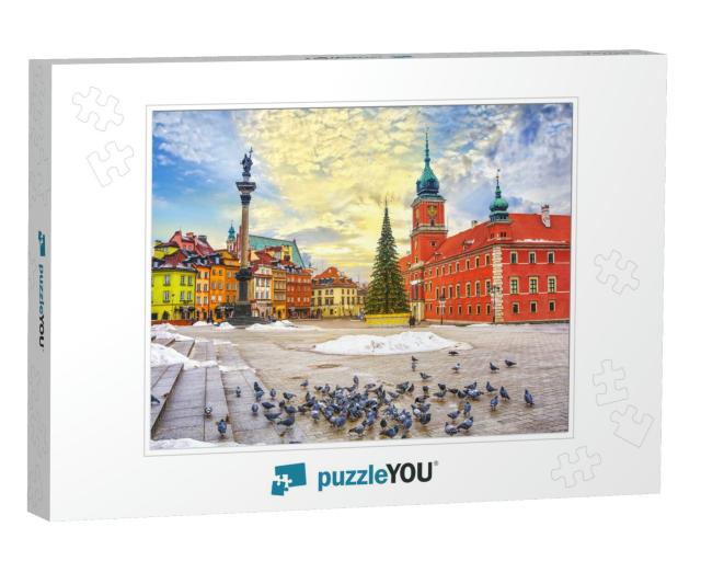 Royal Castle, Ancient Townhouses & Sigismunds Column in O... Jigsaw Puzzle