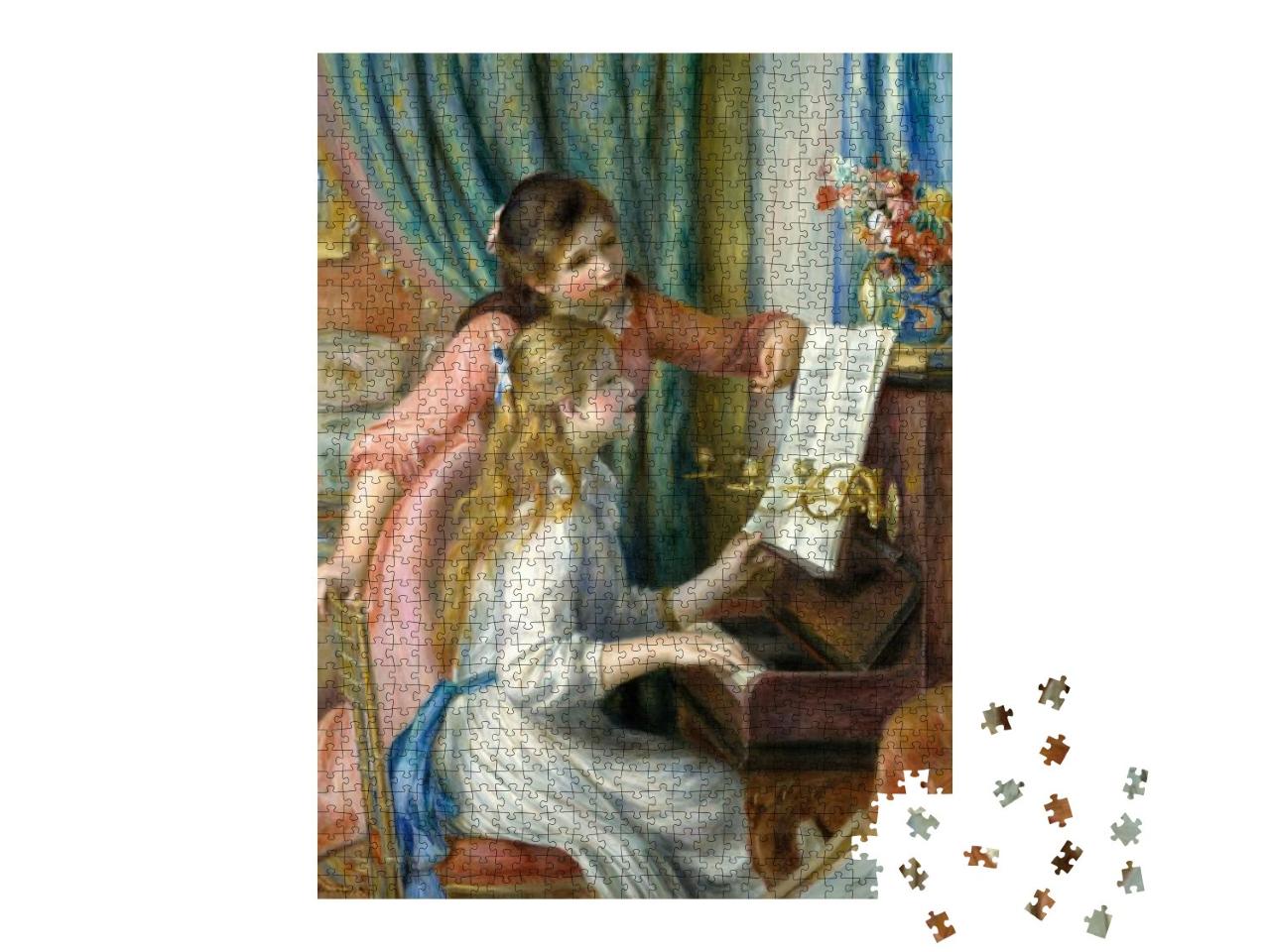 Two Young Girls At the Piano, by Auguste Renoir, 1892, Fr... Jigsaw Puzzle with 1000 pieces