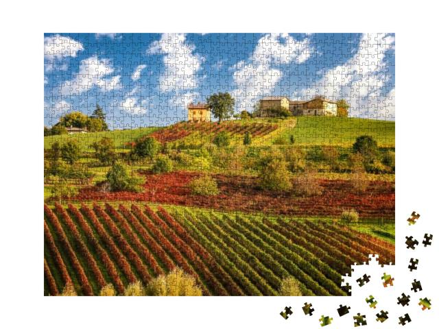 Lambrusco Vineyards Near Castelvetro, Modena Province, Em... Jigsaw Puzzle with 1000 pieces