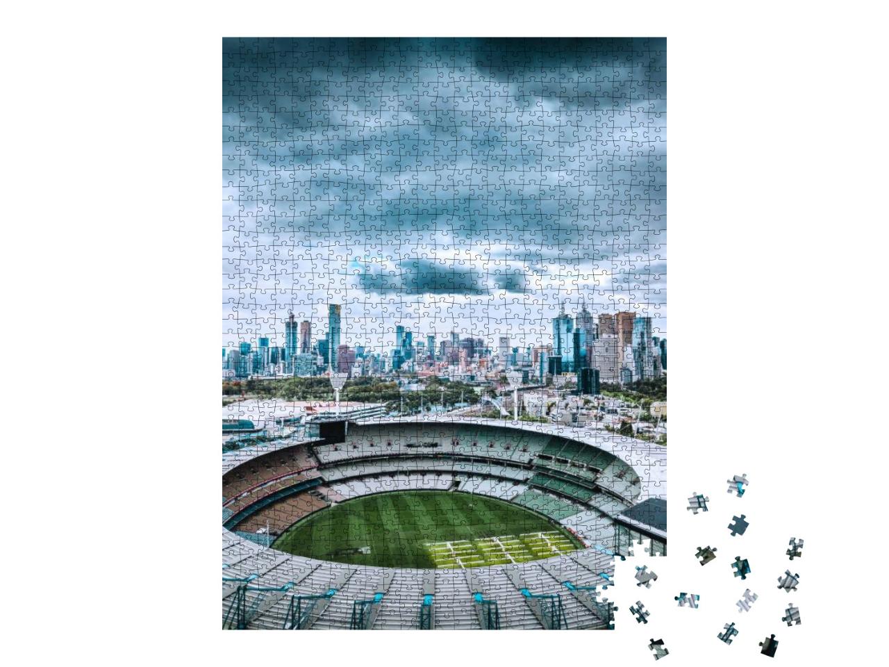 Drone Photography of Melbourne Landmarks... Jigsaw Puzzle with 1000 pieces