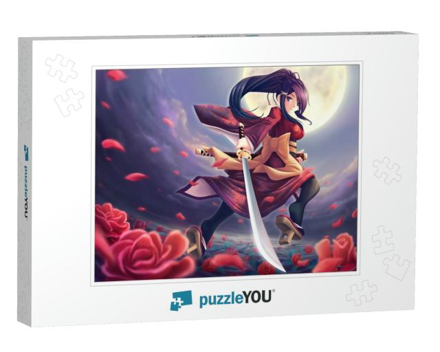 Rose Samurai... Jigsaw Puzzle