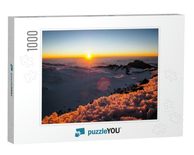 Sunrise Over the Summit of Mount Kilimanjaro - Tanzania... Jigsaw Puzzle with 1000 pieces