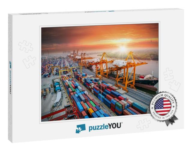 Logistics & Transportation of Container Cargo Ship & Carg... Jigsaw Puzzle