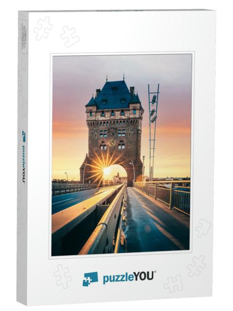 Worms in Germany. the Famous Nibelungen Bridge in the Sun... Jigsaw Puzzle