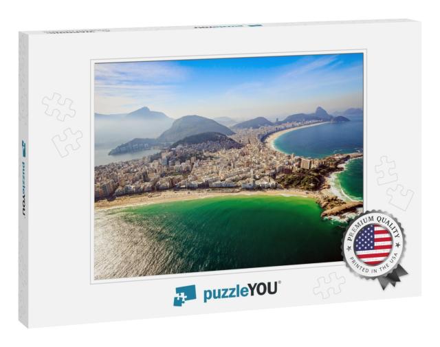 Aerial View of Famous Copacabana Beach & Ipanema Beach in... Jigsaw Puzzle