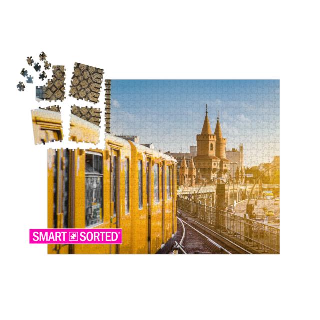 Panoramic View of Berliner U-Bahn with Oberbaum Bridge in... | SMART SORTED® | Jigsaw Puzzle with 1000 pieces