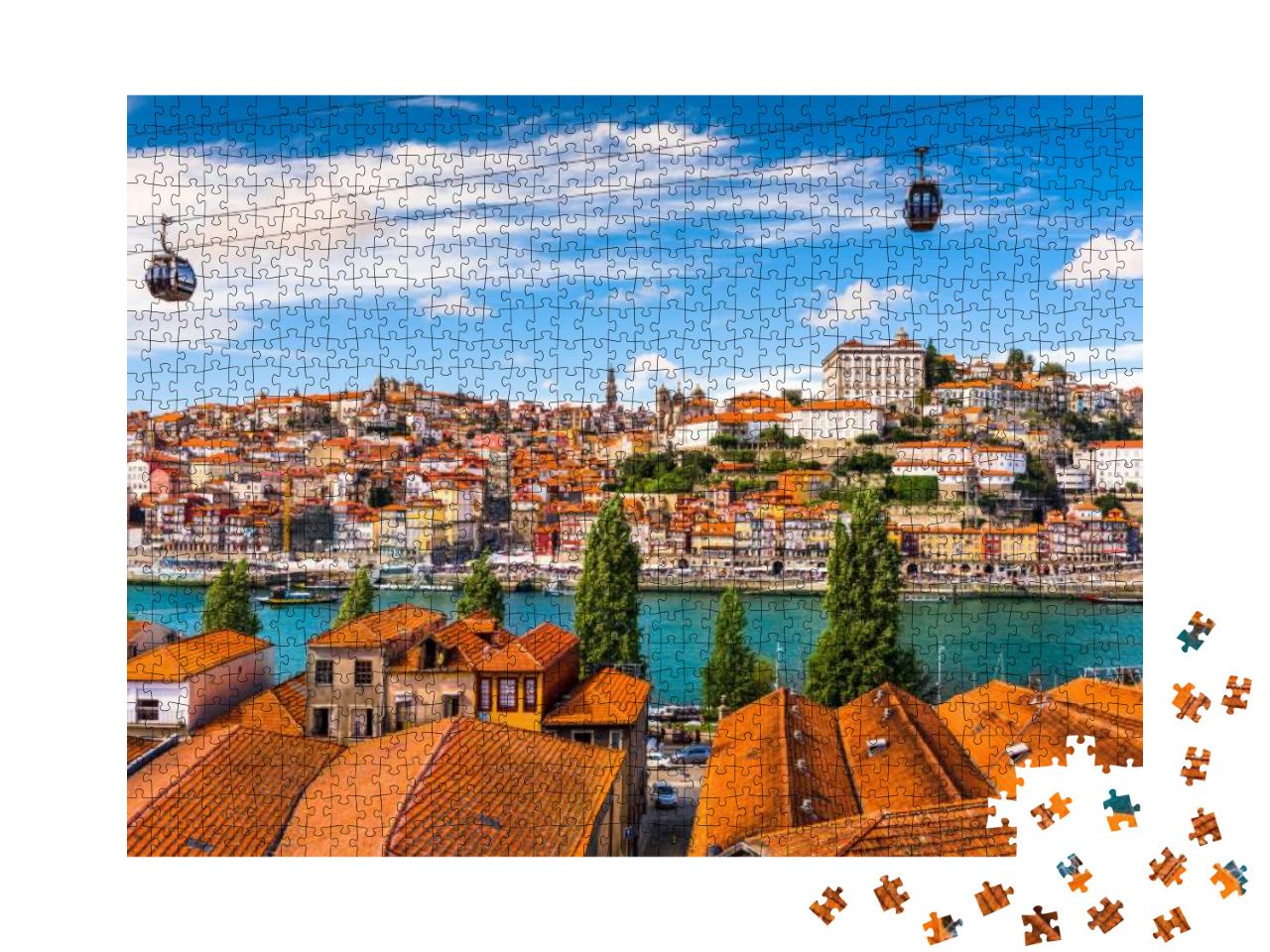 Porto, Portugal Old Town on the Douro River... Jigsaw Puzzle with 1000 pieces