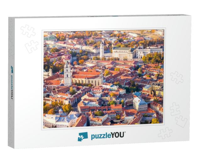 Aerial View of Vilnius, Lithuania... Jigsaw Puzzle